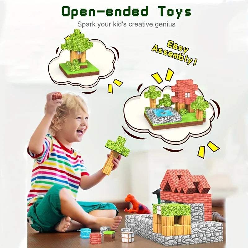 Magnetic Building Blocks | Lego Compatible | Toylandeu™