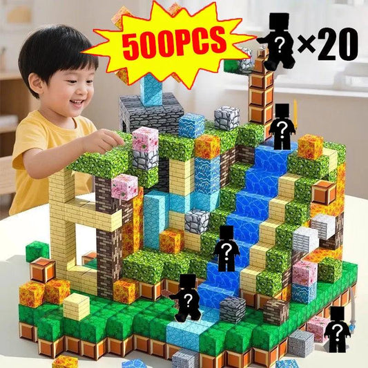  Magnetic Building Blocks | Mine World PCS | Toylandeu™ 