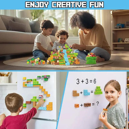  Magnetic Building Blocks | Mine World PCS | Toylandeu™ 