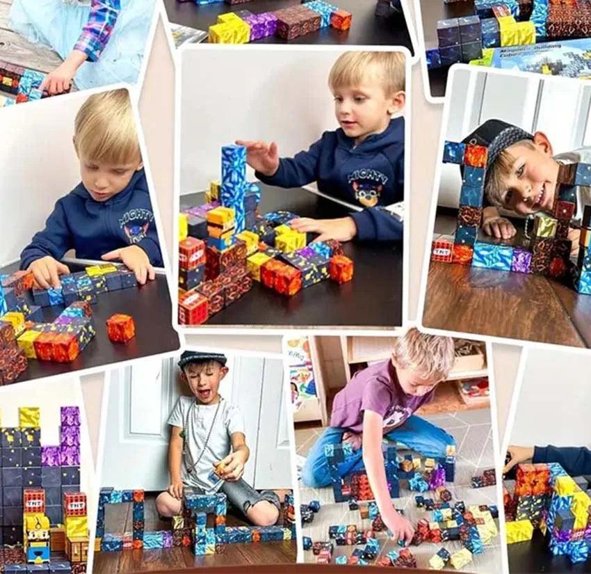 Magnetic Building Blocks | Montessori STEM | ABS Plastic | Micro And Big Blocks