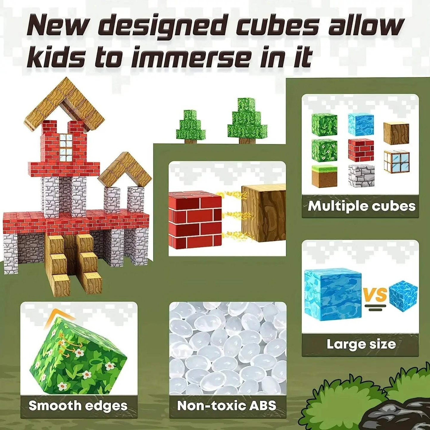  Magnetic Building Blocks Montessori Toys for Creativity -  ToylandEU™