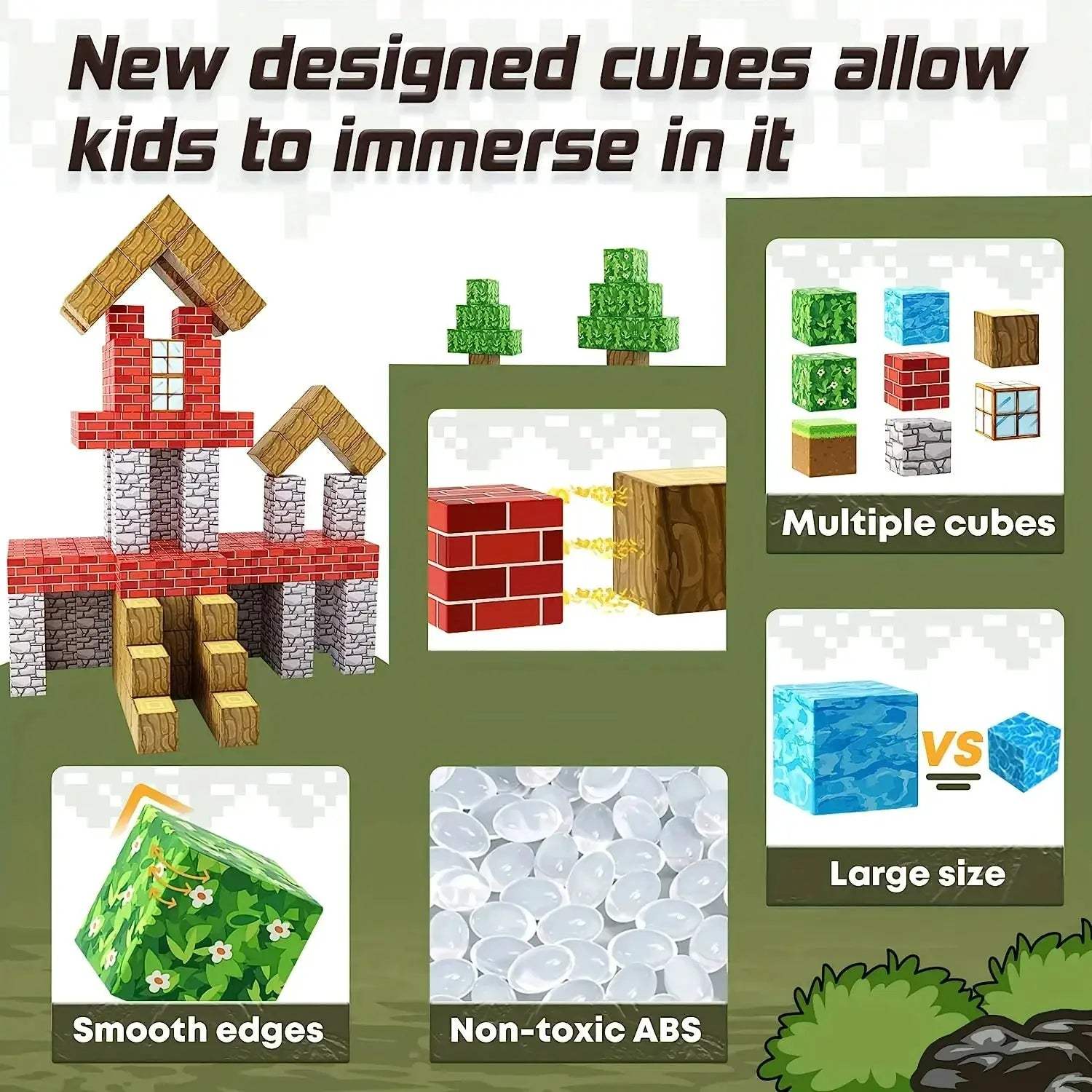  Magnetic Building Blocks Montessori Toys for Creativity -  ToylandEU™