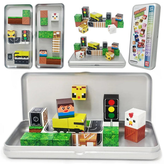  Magnetic Building Blocks | Non-Toxic | Toylandeu™ 