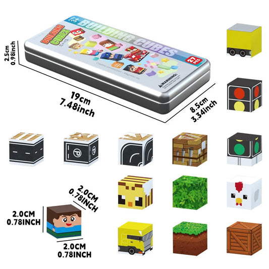  Magnetic Building Blocks | Non-Toxic | Toylandeu™ 