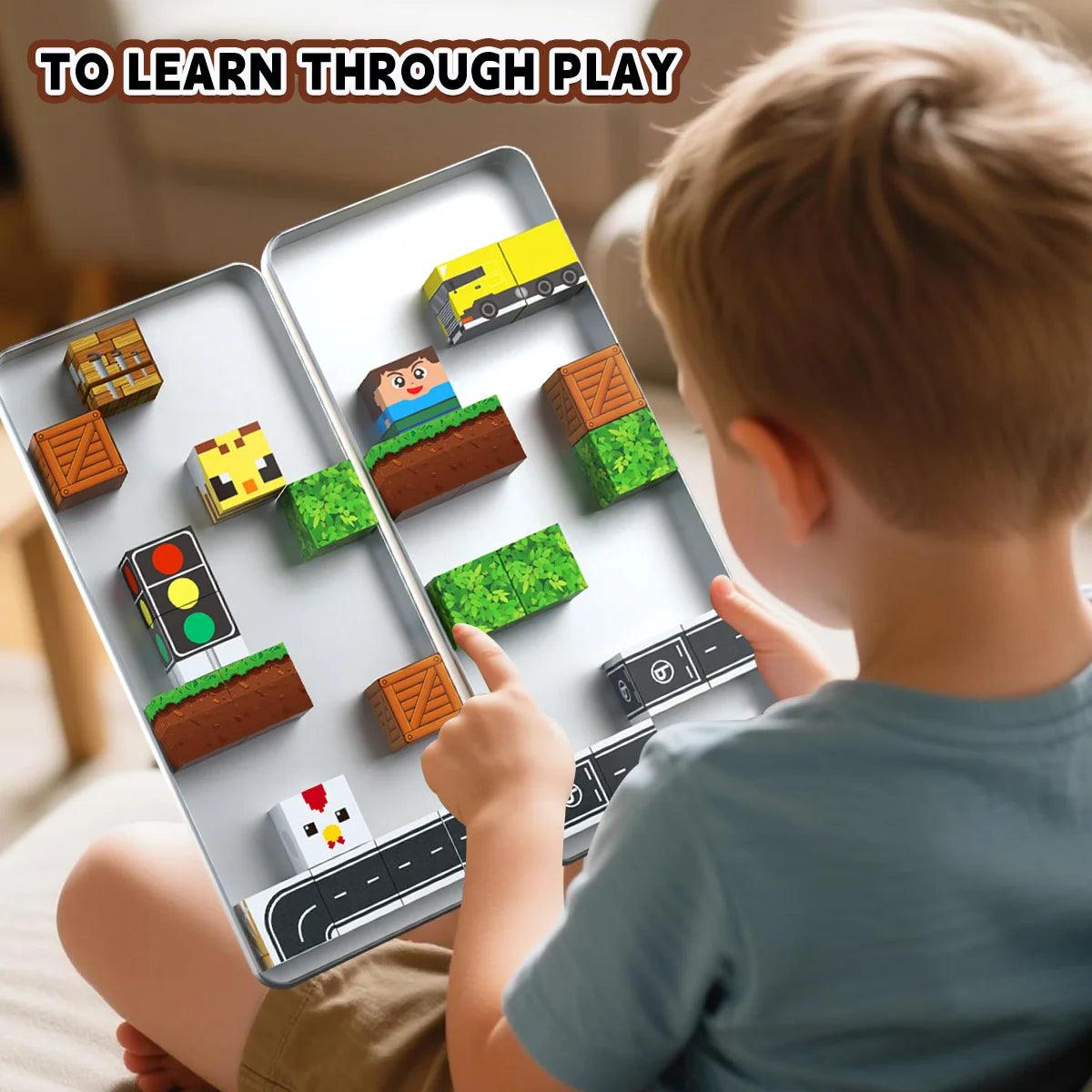  Magnetic Building Blocks | Non-Toxic | Toylandeu™ 