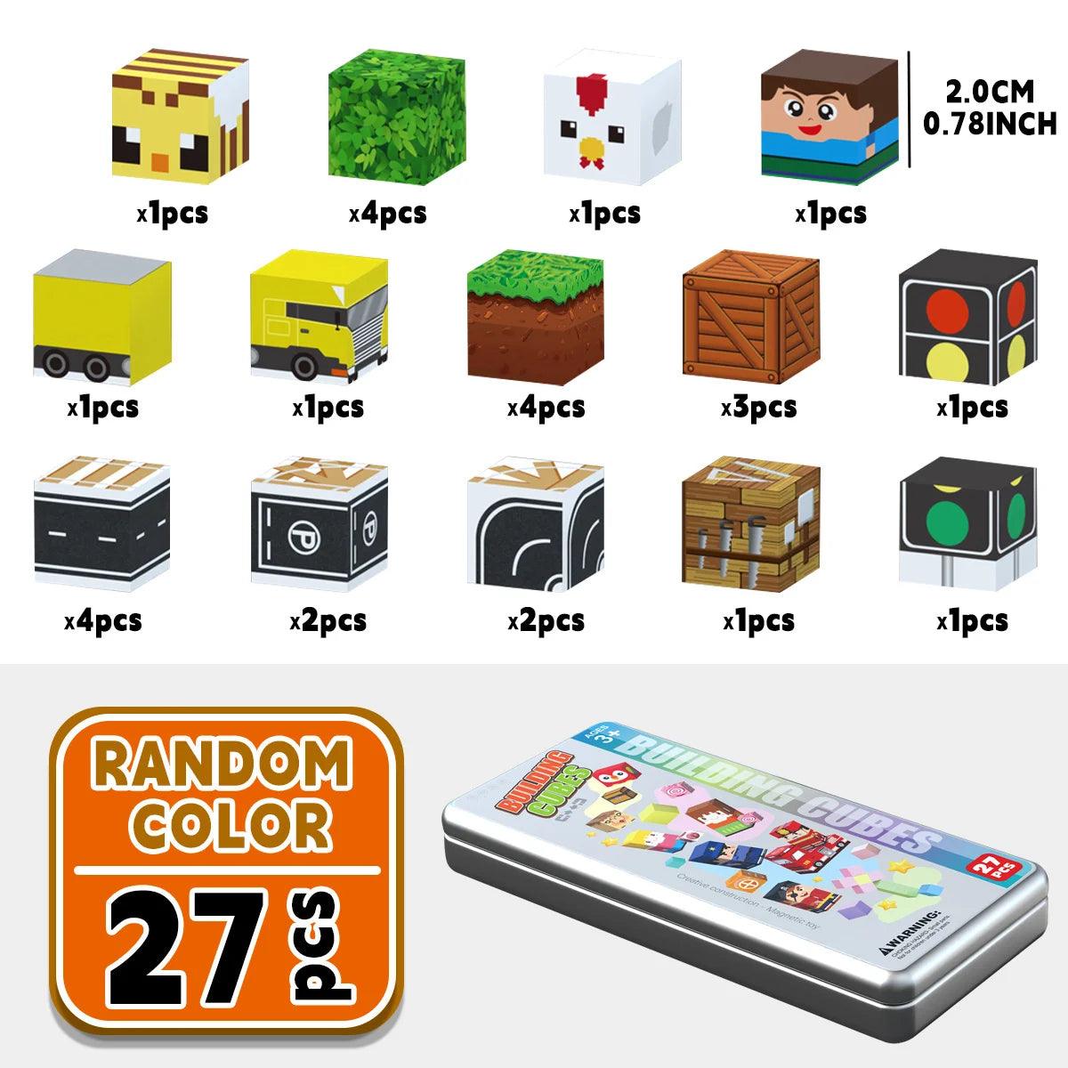  Magnetic Building Blocks | Non-Toxic | Toylandeu™ 