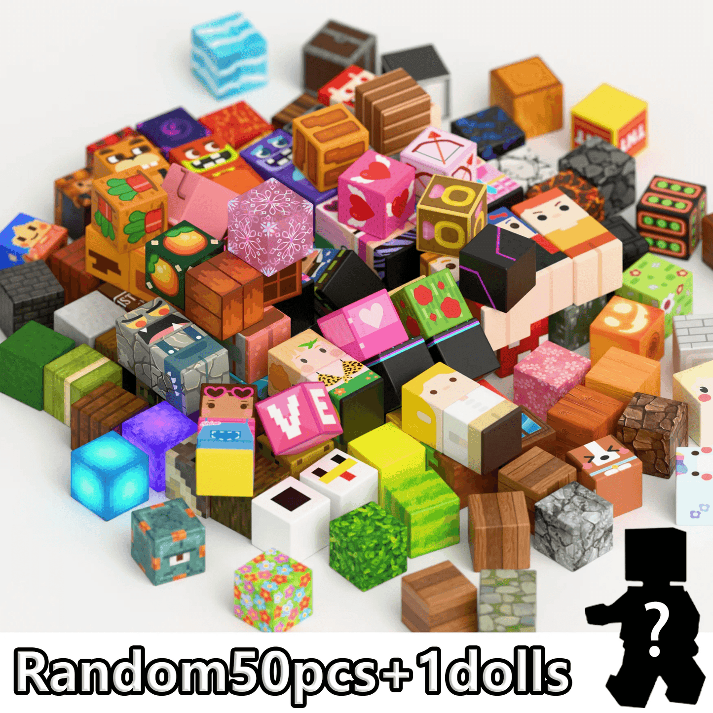  Magnetic Building Blocks Pink Blossom | Toylandeu™ 