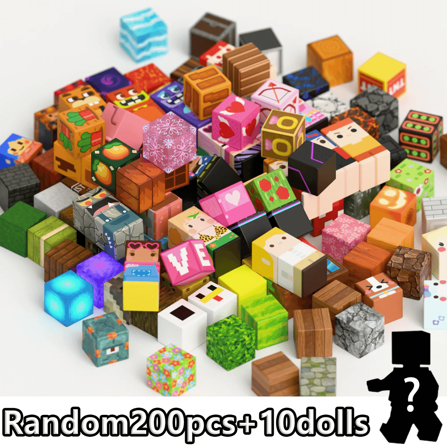  Magnetic Building Blocks Pink Blossom | Toylandeu™ 