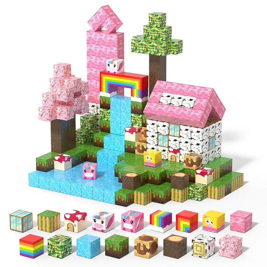  Magnetic Building Blocks Rainbow Stem Educational Toy -  ToylandEU™