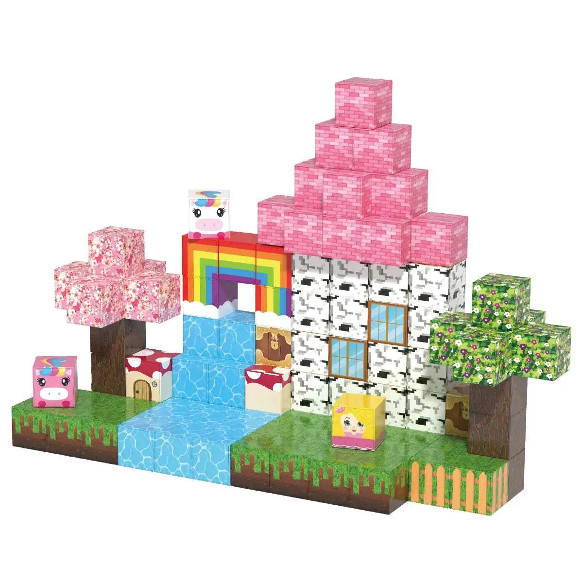  Magnetic Building Blocks Rainbow Stem Educational Toy -  ToylandEU™