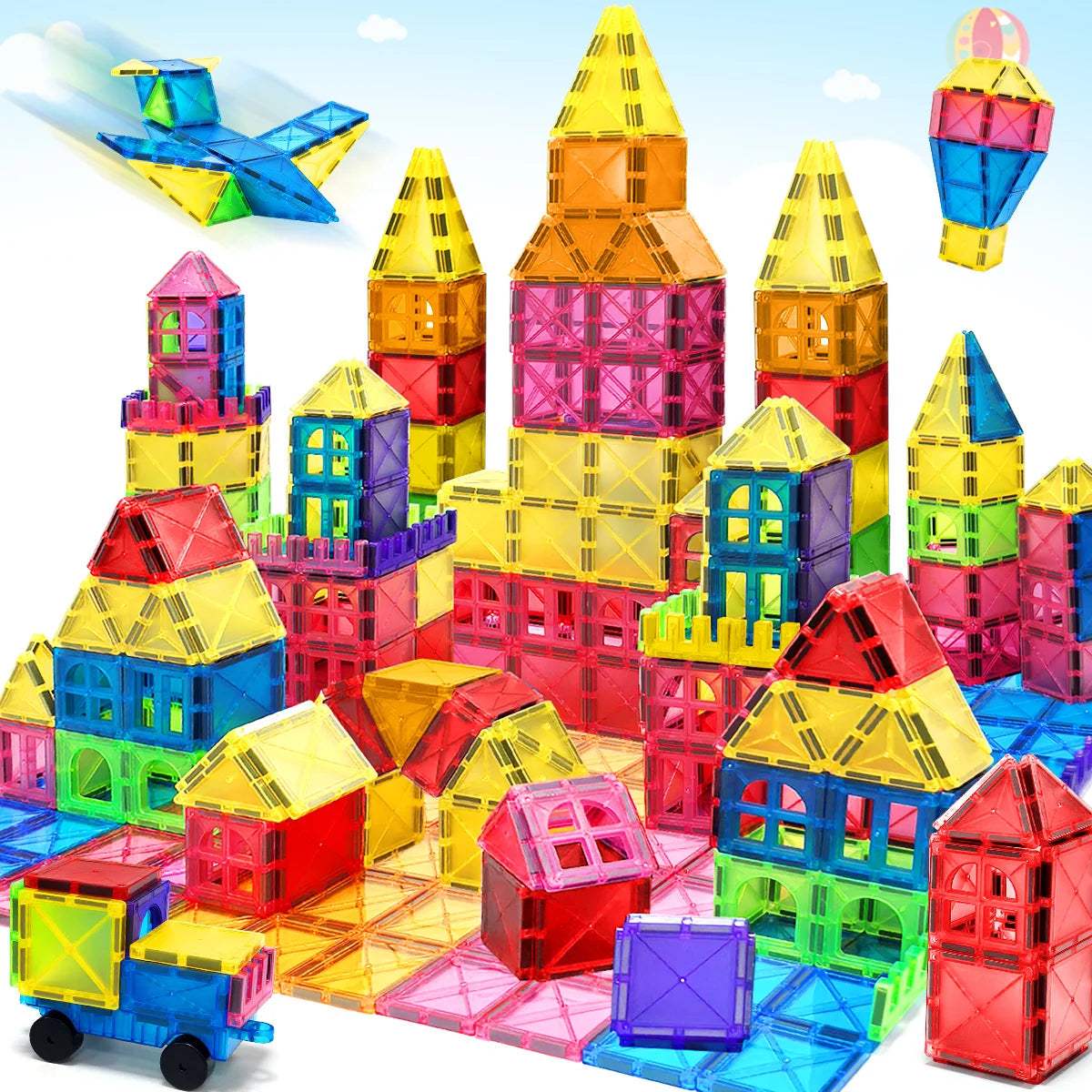 Magnetic Building Blocks | STEM Montessori | Toylandeu™