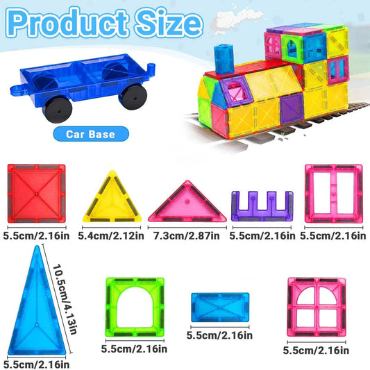 Magnetic Building Blocks | STEM Montessori | Toylandeu™