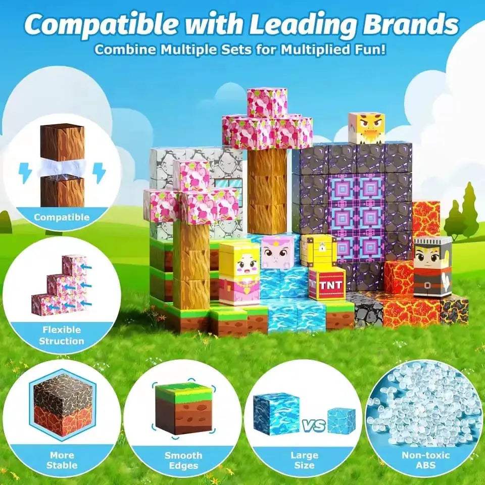 Magnetic Building Blocks STEM Toy for Imaginative Kids - ToylandEU