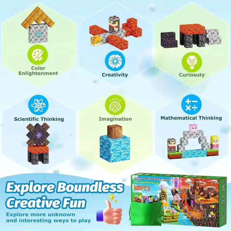Magnetic Building Blocks STEM Toy for Imaginative Kids - ToylandEU