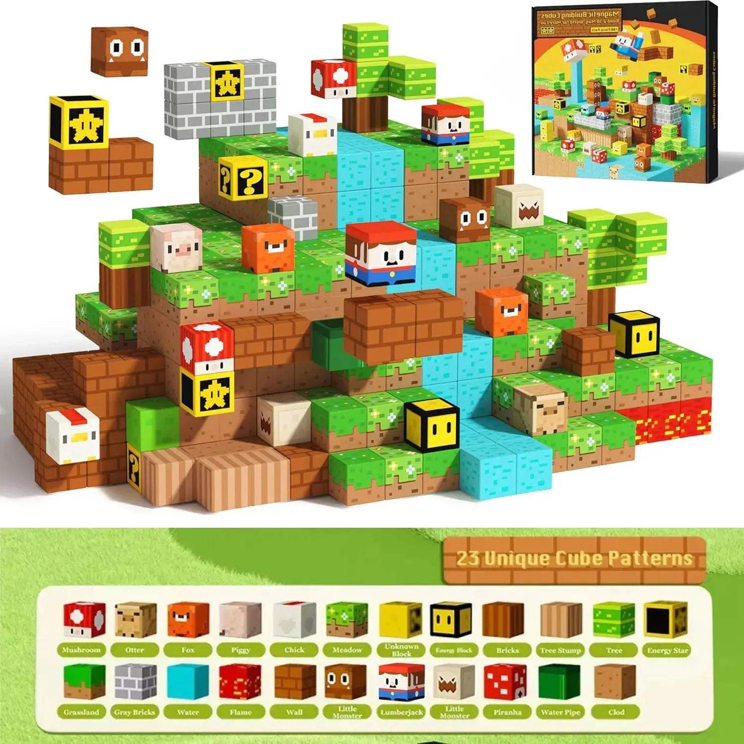  Magnetic Building Blocks STEM Toy for Kids Ages 3 Creative -  ToylandEU™