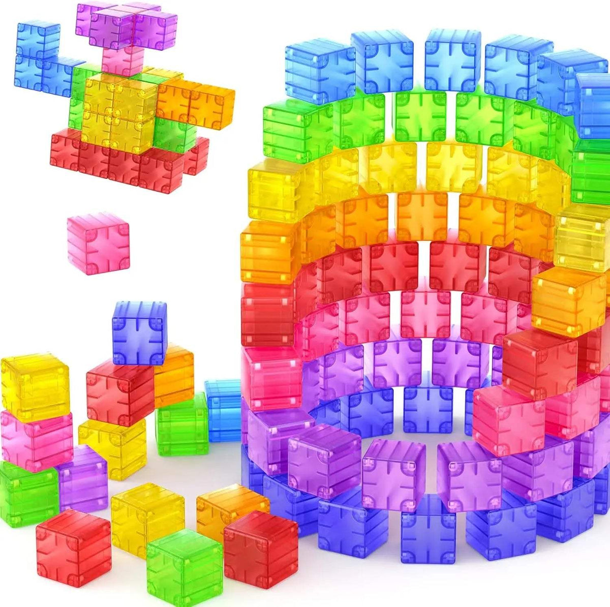 Magnetic Building Blocks | STEM Transparent | Toylandeu™