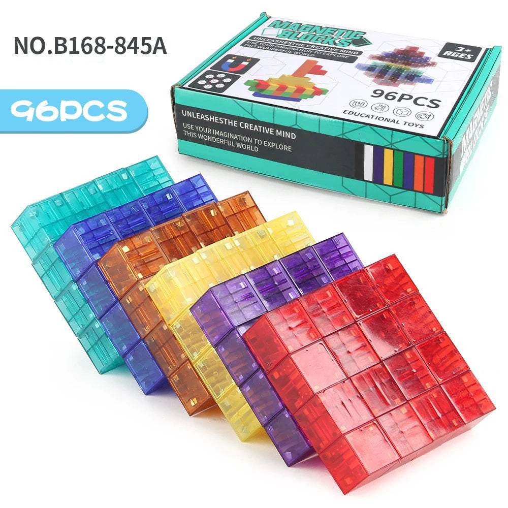 Magnetic Building Blocks | STEM Transparent | Toylandeu™