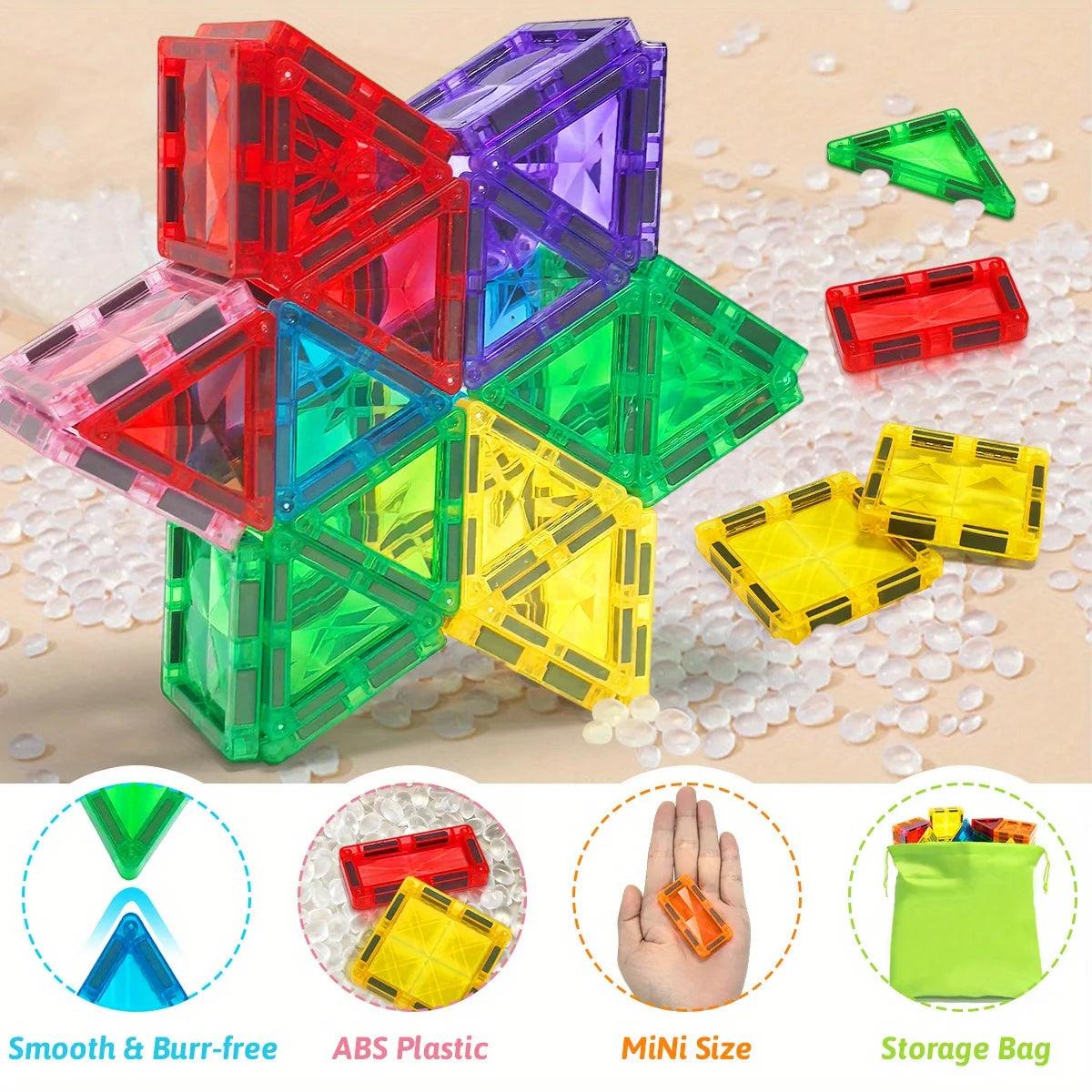  Magnetic Building Blocks Set | Ages 4-6 | Toylandeu™ 