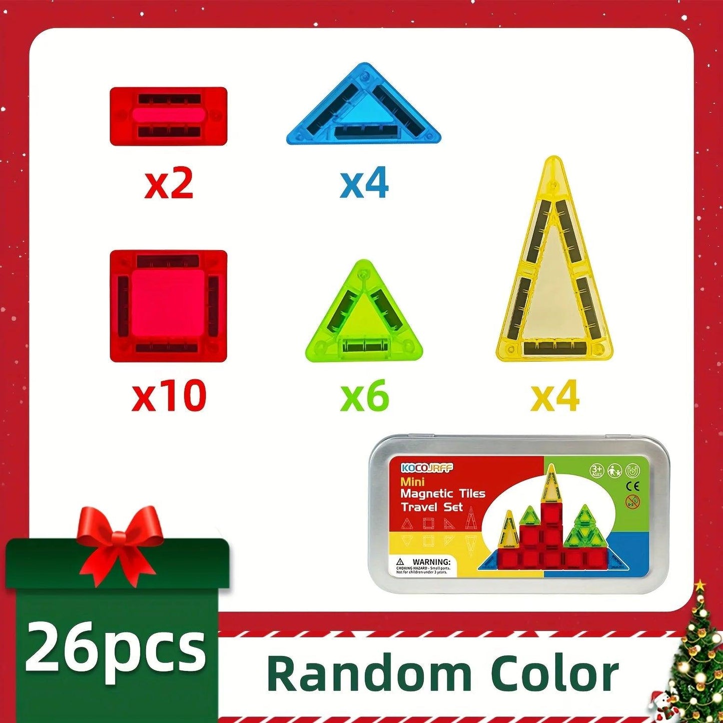  Magnetic Building Blocks Set | Ages 4-6 | Toylandeu™ 