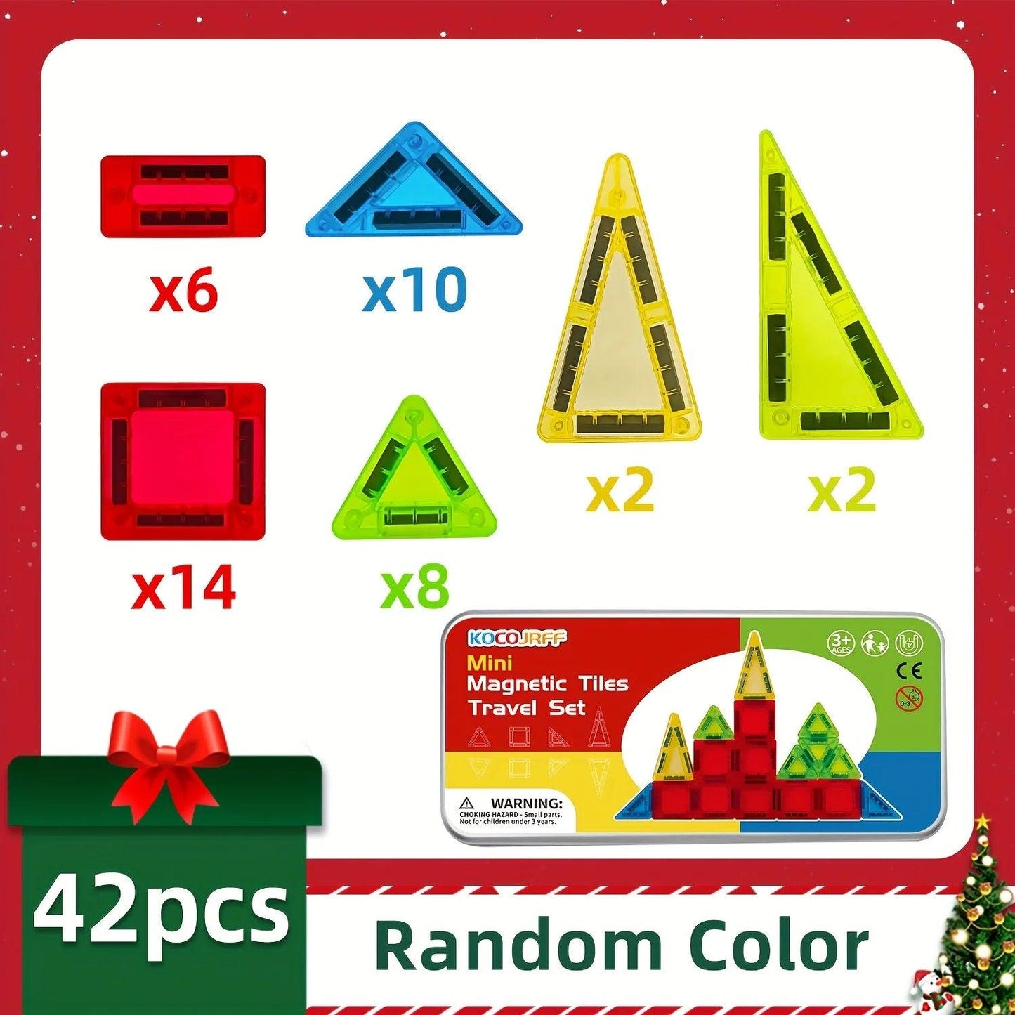  Magnetic Building Blocks Set | Ages 4-6 | Toylandeu™ 