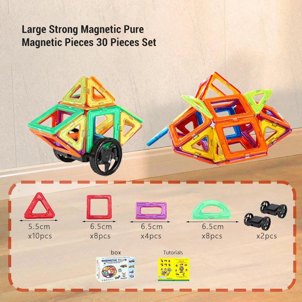  Magnetic Building Blocks Set | Big Size | Toylandeu 