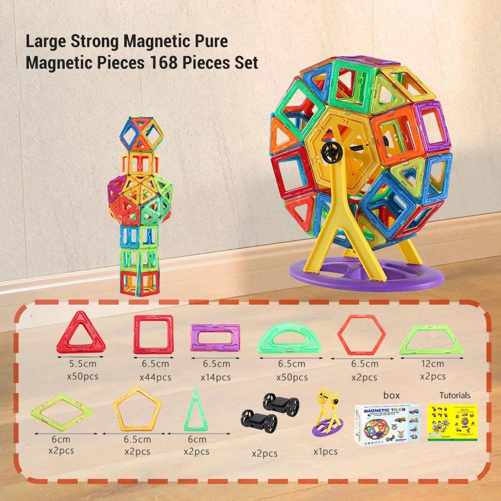  Magnetic Building Blocks Set | Big Size | Toylandeu 