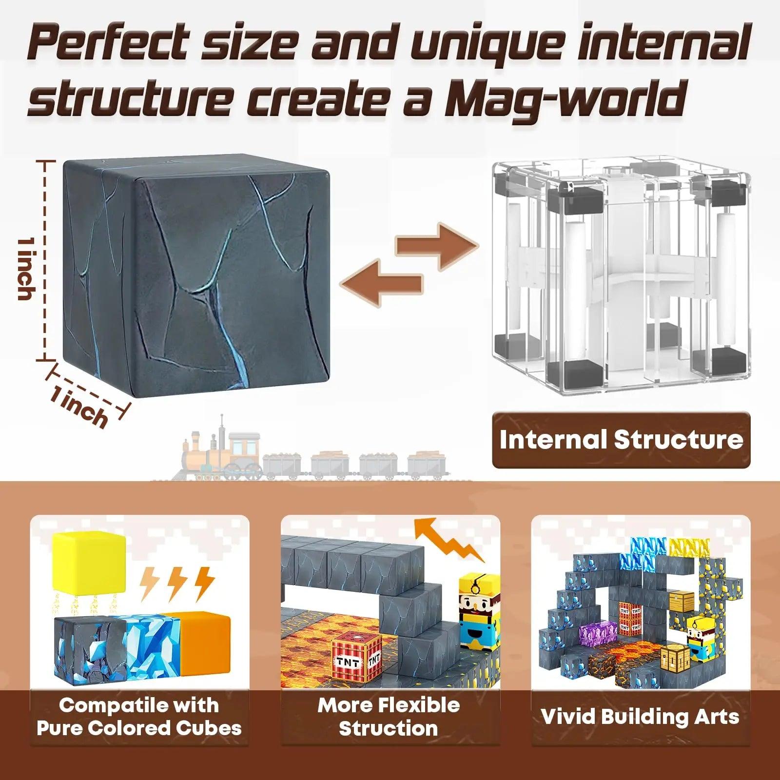  Magnetic Building Blocks Set CE FCC Toylandeu™ 