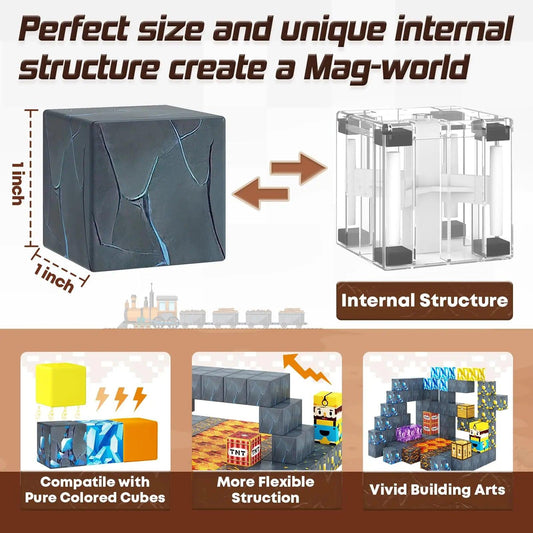 Magnetic Building Blocks Set CE FCC Toylandeu™ 