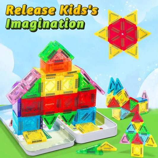  Magnetic Building Blocks Set For Kids Montessori Toy -  ToylandEU™