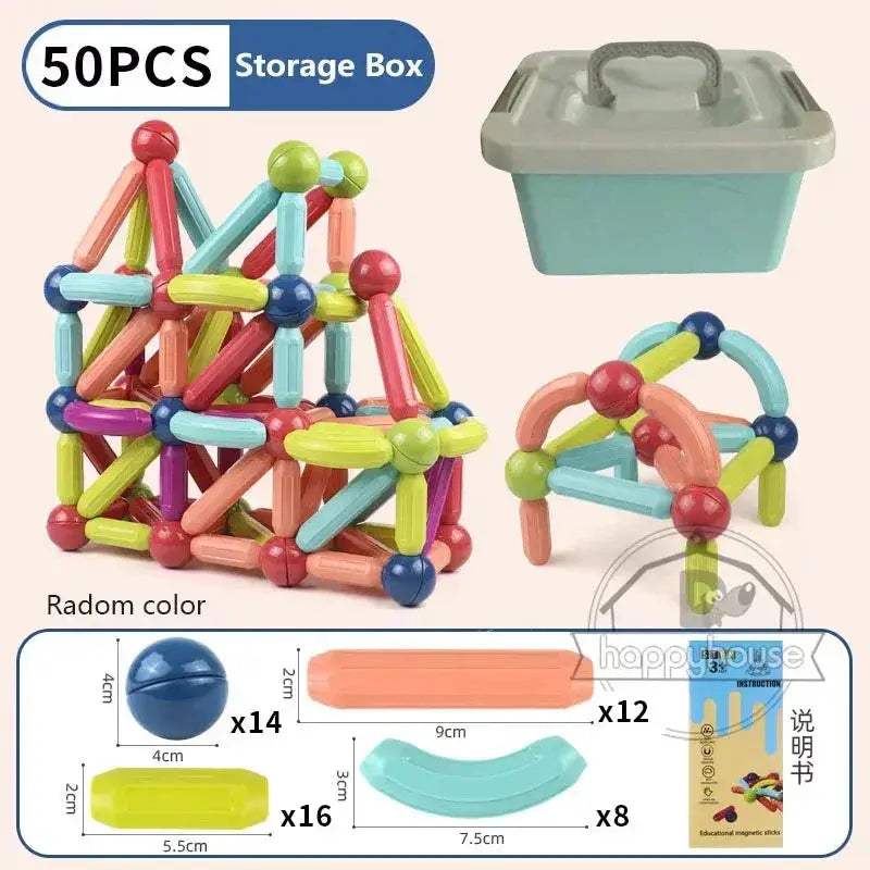 Magnetic Building Blocks Set For Kids STEM Education - ToylandEU
