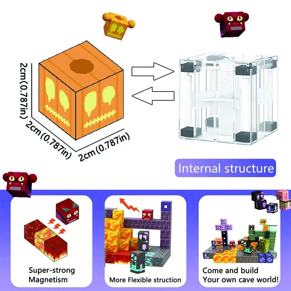Magnetic Building Blocks Set For STEM Learning And Fun - ToylandEU