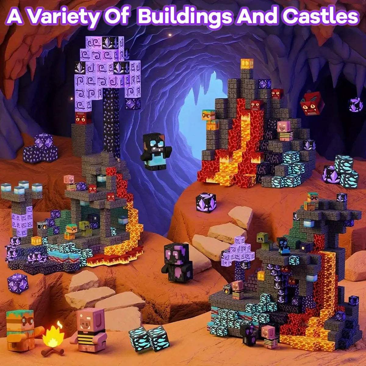 Magnetic Building Blocks Set For STEM Learning And Fun - ToylandEU
