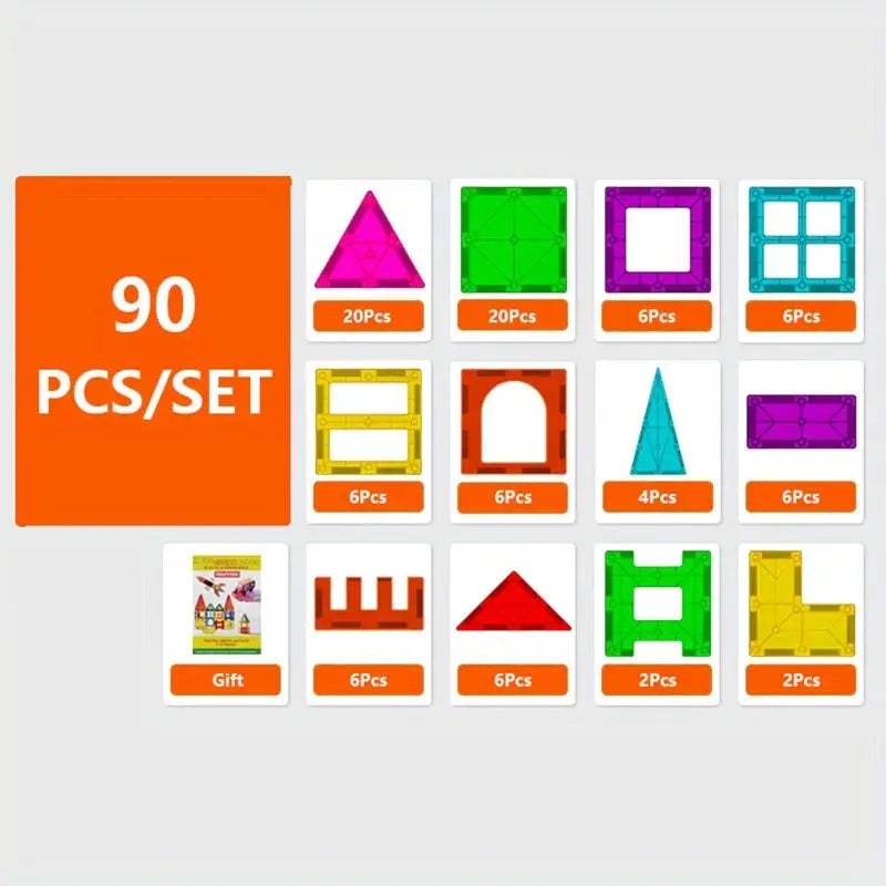  Magnetic Building Blocks Set STEM Toy CE Certified -  ToylandEU™