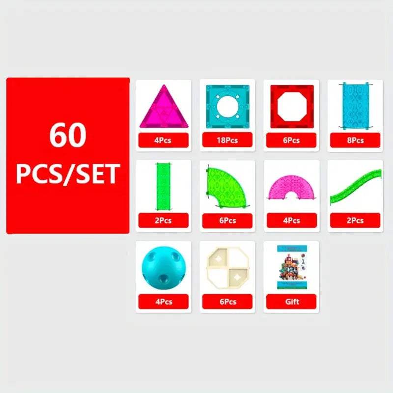  Magnetic Building Blocks Set STEM Toy CE Certified -  ToylandEU™