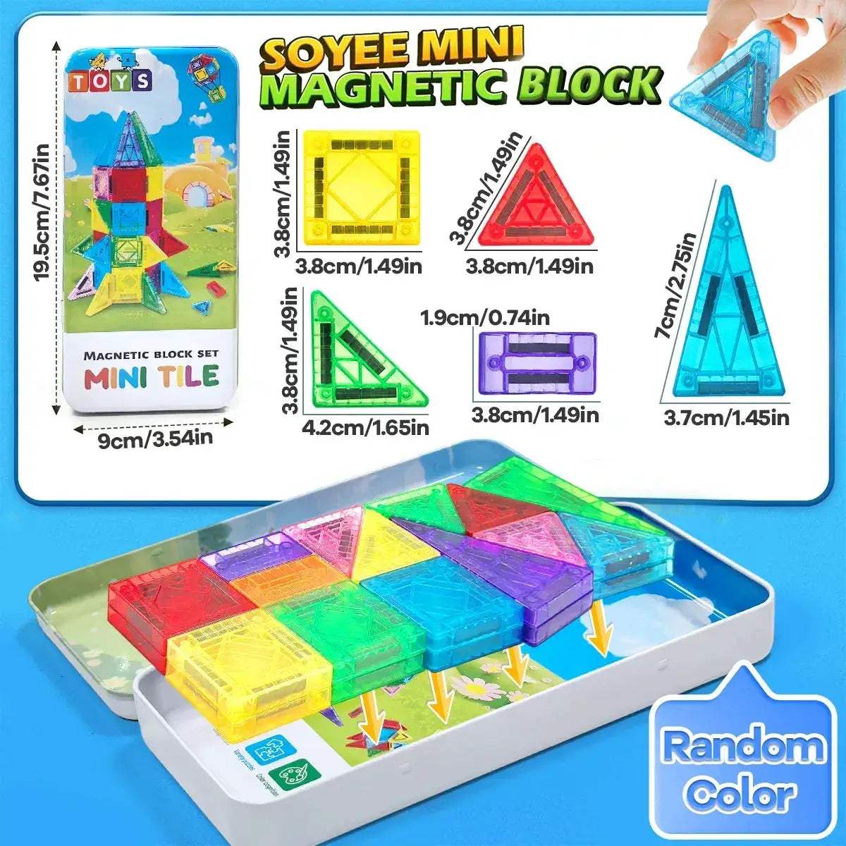 Magnetic Building Blocks Set for Kids Montessori Sensory Toy - ToylandEU