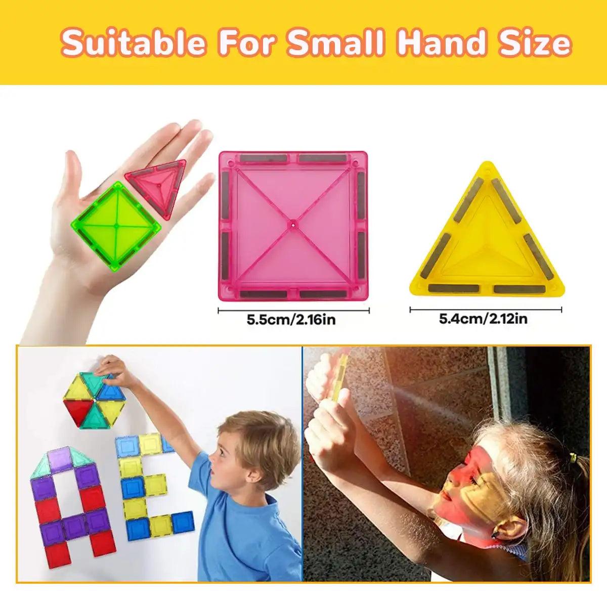  Magnetic Building Blocks | Small Size | Toylandeu™ 