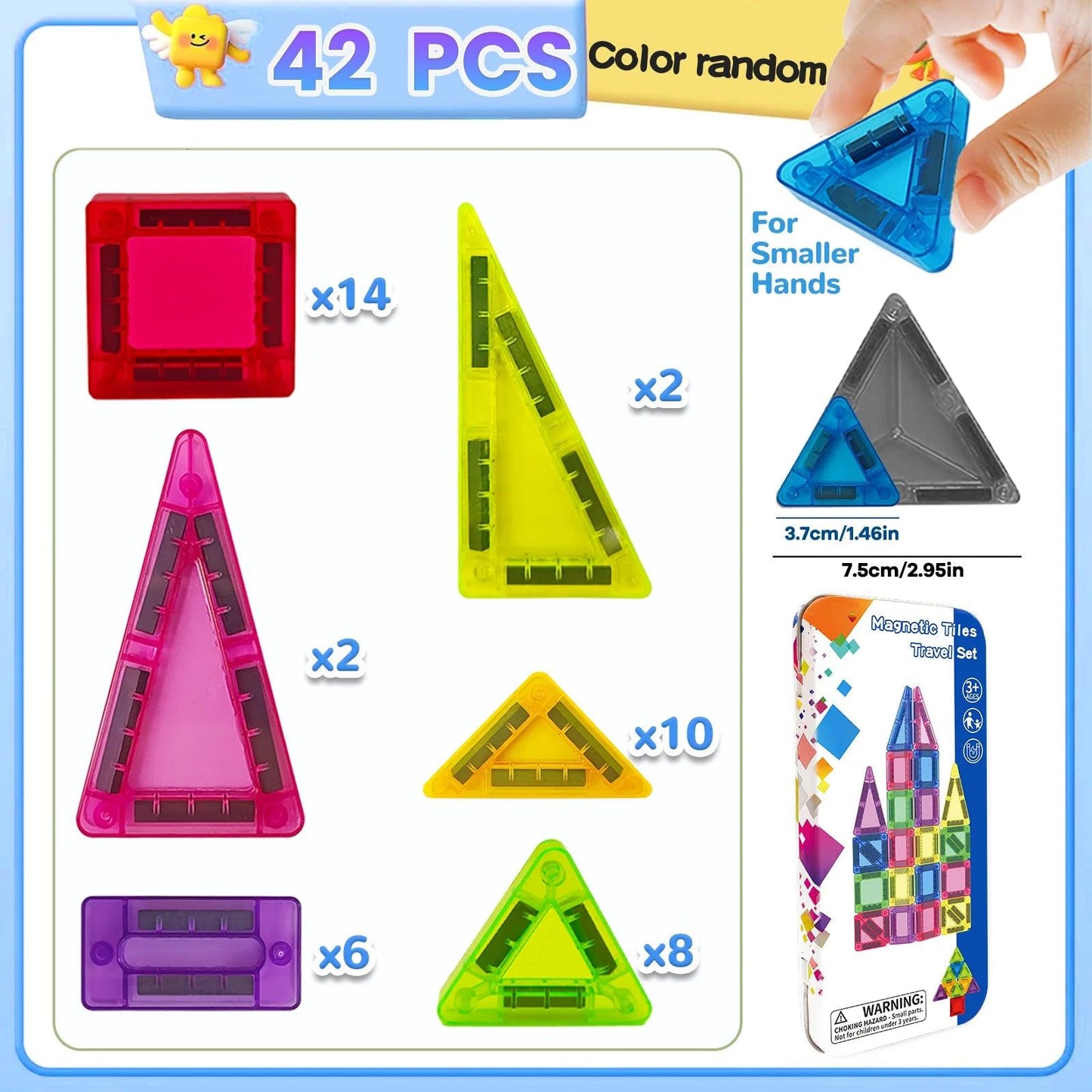 Magnetic Building Blocks | Storage Box | Toylandeu™ 