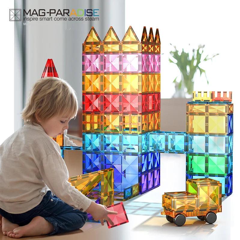  Magnetic Building Blocks | Strong Magnets | Toylandeu™ 