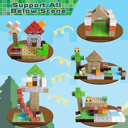  Magnetic Building Blocks Toy|STEM Sensory|Toylandeu™ 