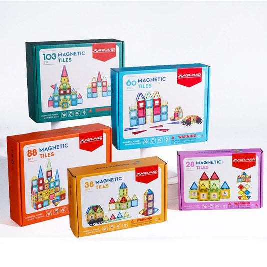 Magnetic Building Blocks | 65 cm Stained-Glass Windows