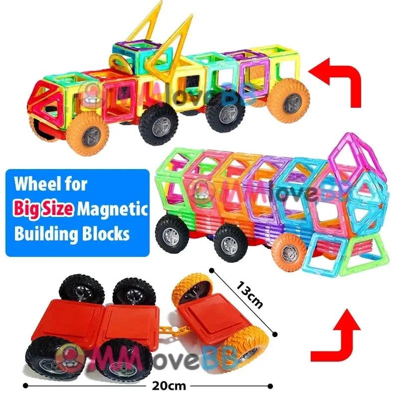  Magnetic Building Blocks for Kids Big Size Plus Set -  ToylandEU™