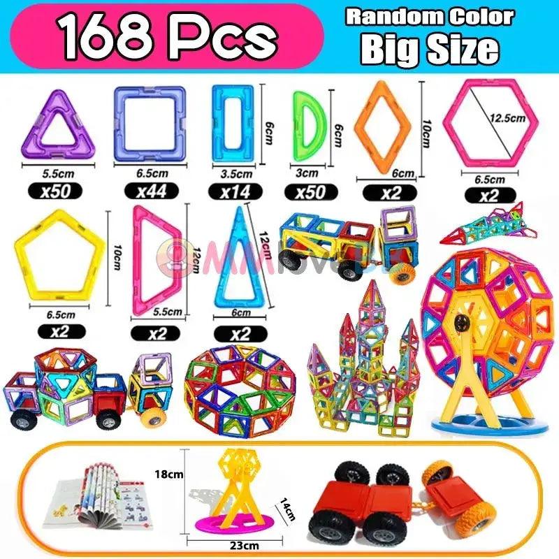  Magnetic Building Blocks for Kids Big Size Plus Set -  ToylandEU™