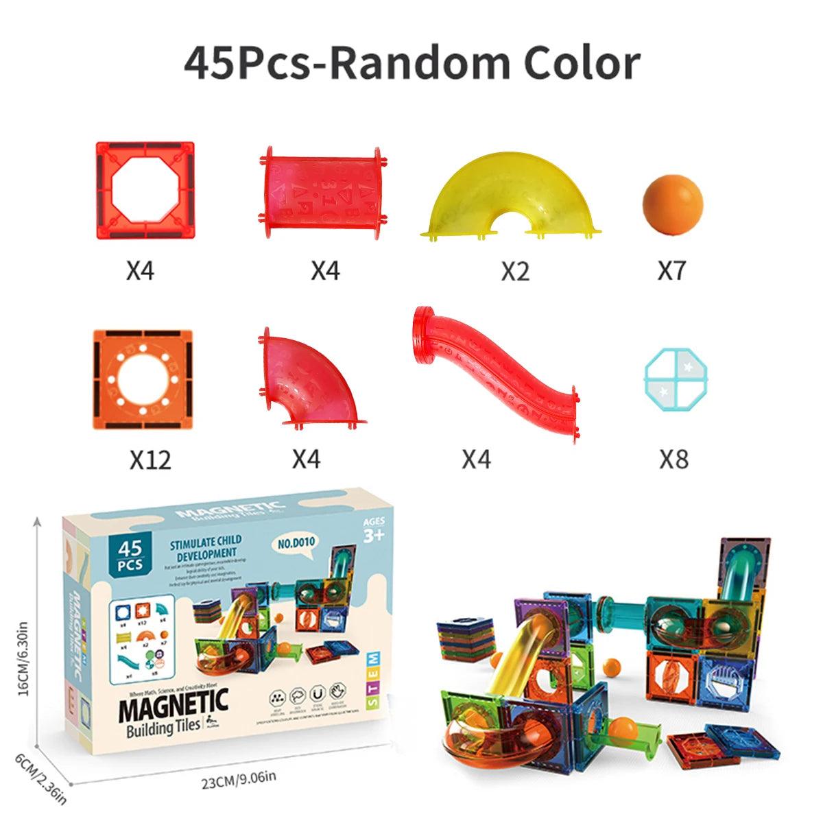  Magnetic Building Tiles STEM Toy Ages 4-6 Toylandeu 