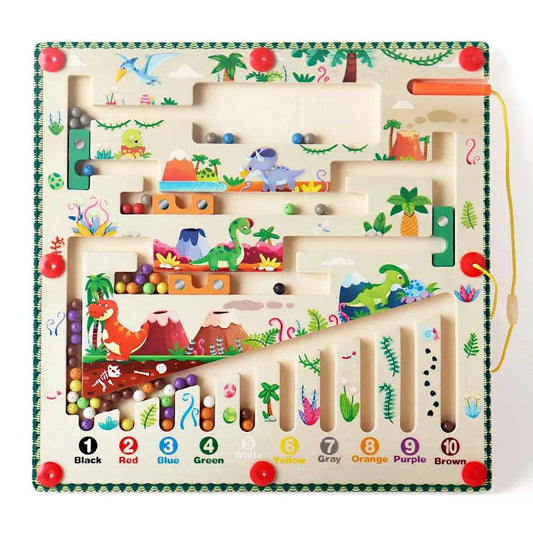  Magnetic Color Number Maze Montessori Wooden Puzzle -  ToylandEU™