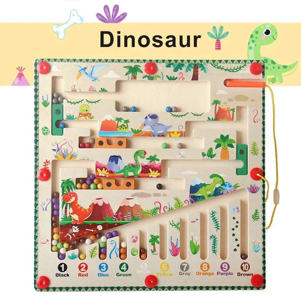  Magnetic Color Number Maze Montessori Wooden Puzzle -  ToylandEU™