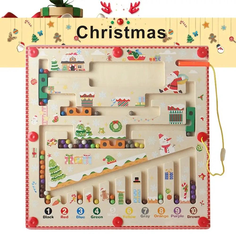  Magnetic Color Number Maze Montessori Wooden Puzzle -  ToylandEU™