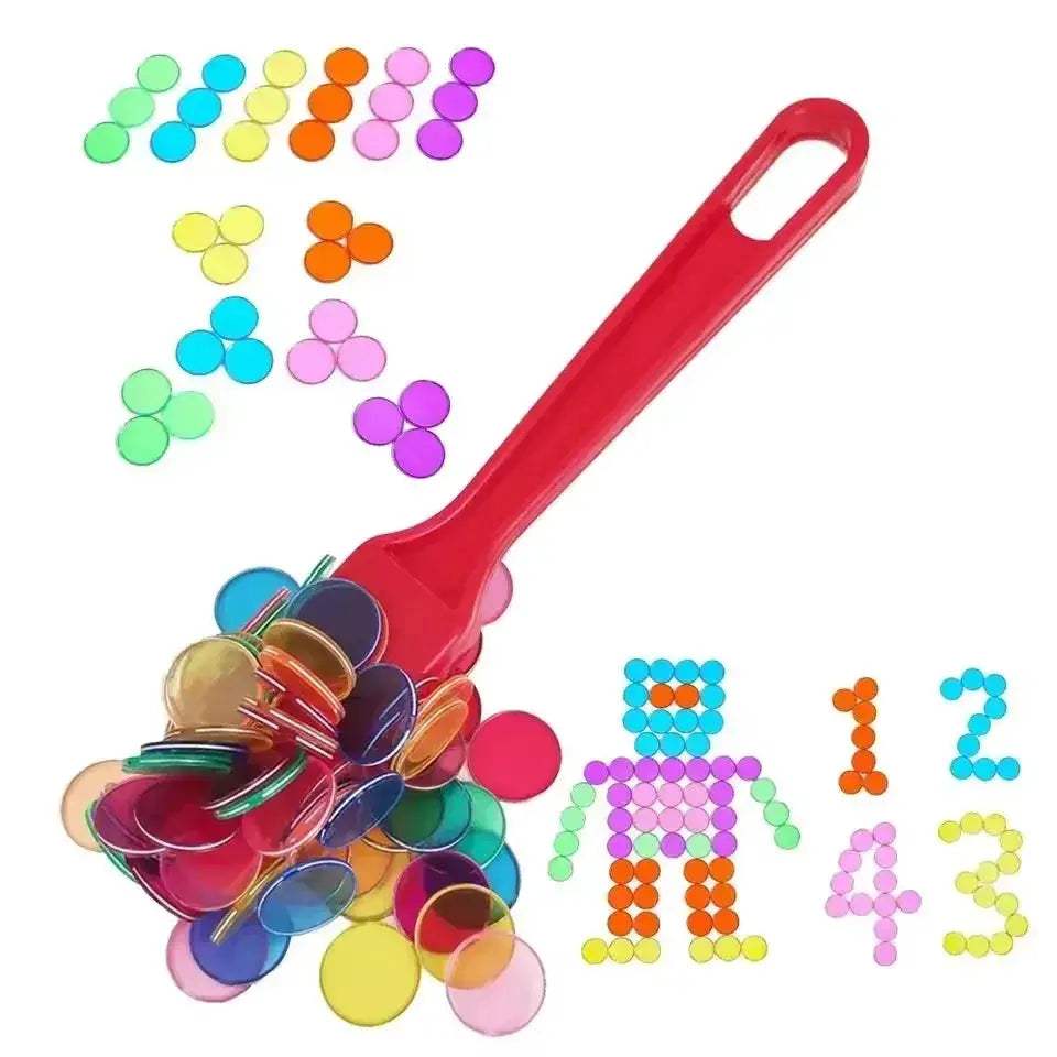 Magnetic Colorful Chips Set for Physics Science Learning - ToylandEU