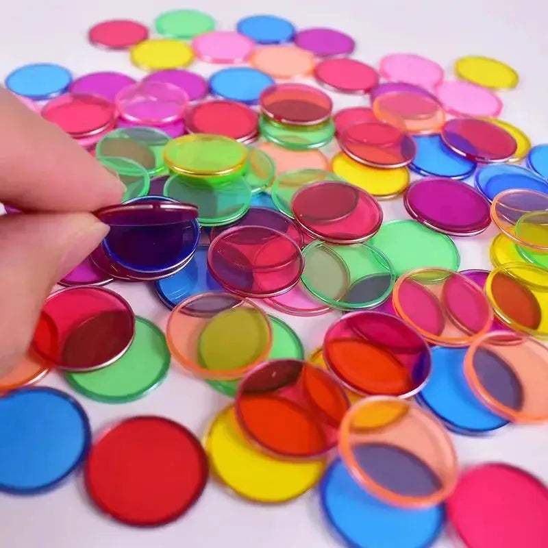 Magnetic Colorful Chips Set for Physics Science Learning - ToylandEU