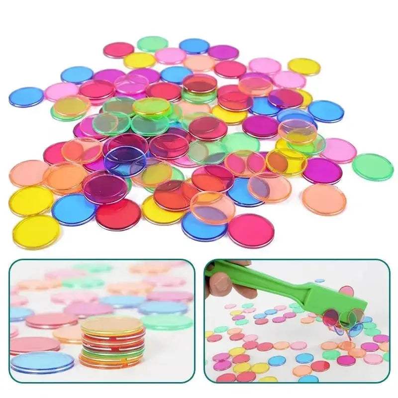 Magnetic Colorful Chips Set for Physics Science Learning - ToylandEU