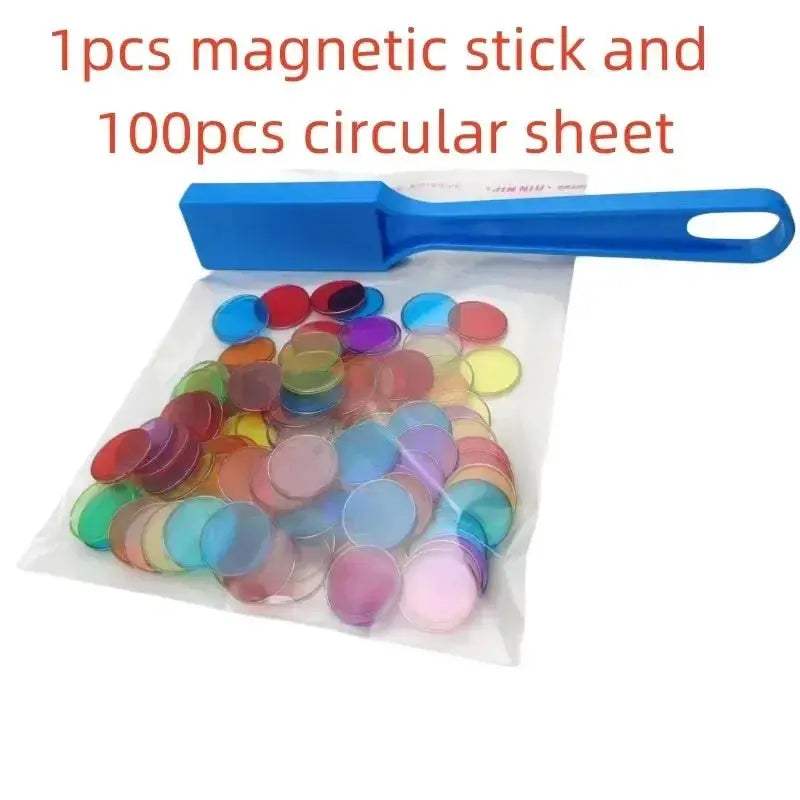 Magnetic Colorful Chips Set for Physics Science Learning - ToylandEU